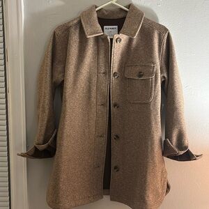 Camel waist length jacket